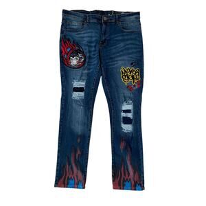 8ight dstrkt Jeans Slim Fit 36 32 Painted